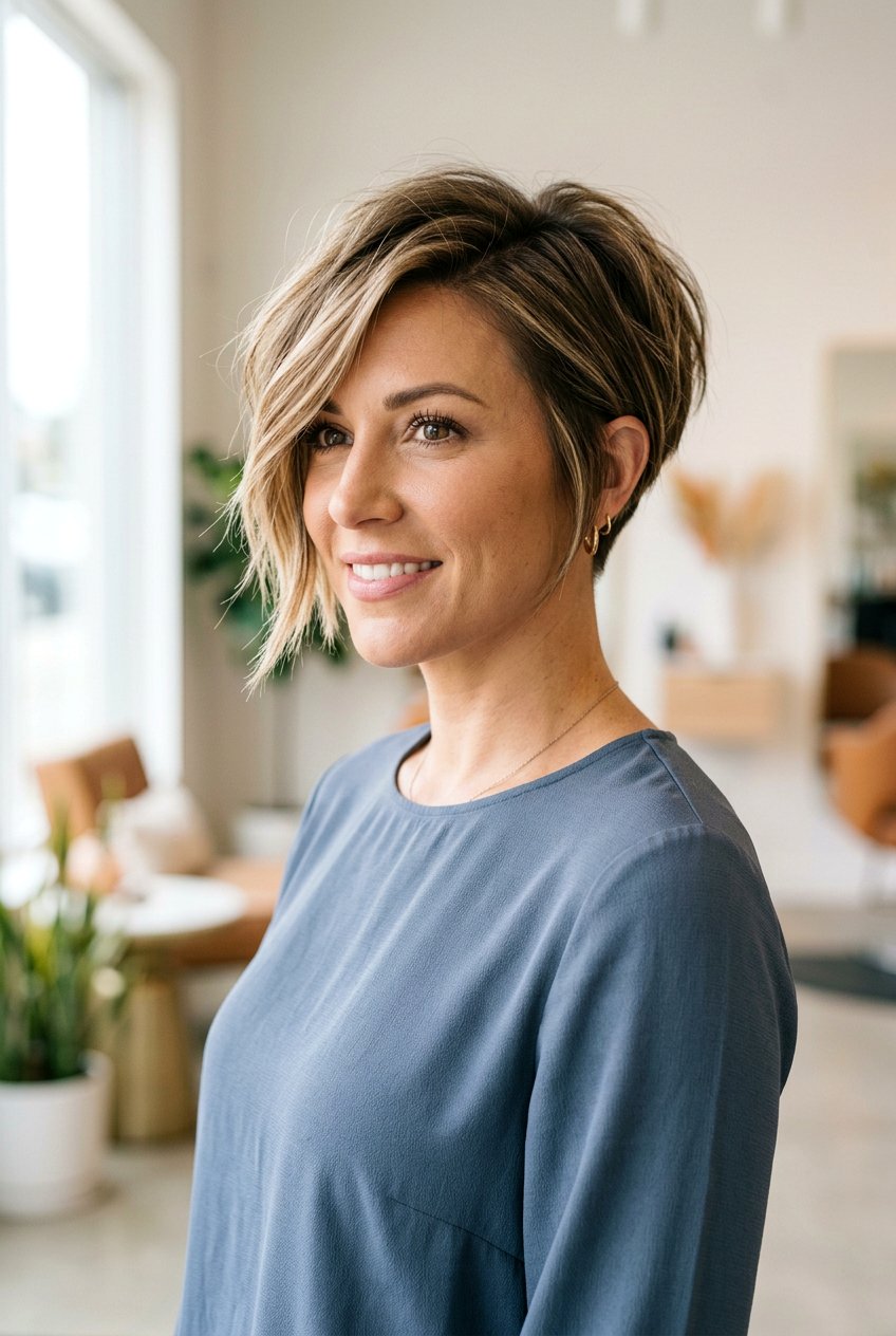 Angled Pixie Cut - 20 classy office pixie haircut - 20 classy office pixie haircut