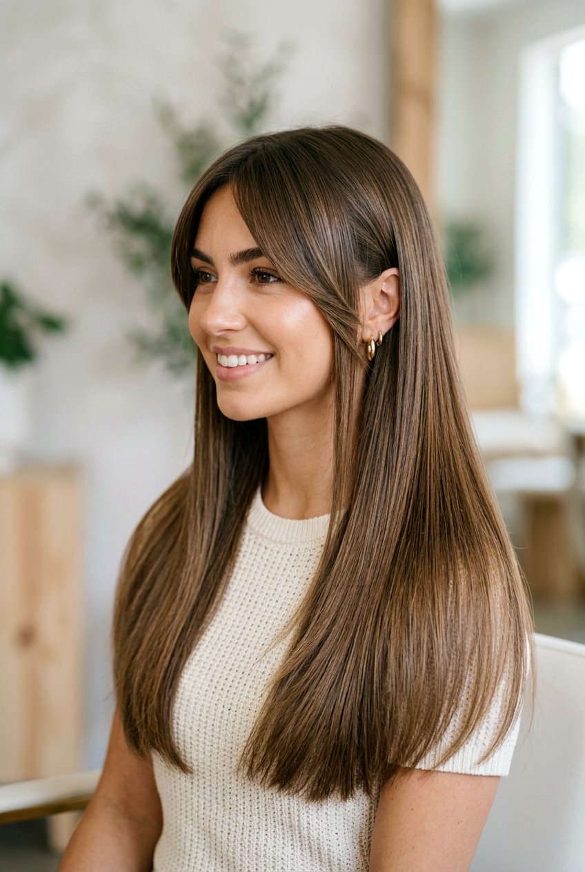Angled Side Bangs Long Hair - 20 side bangs for long hair - 20 side bangs for long hair