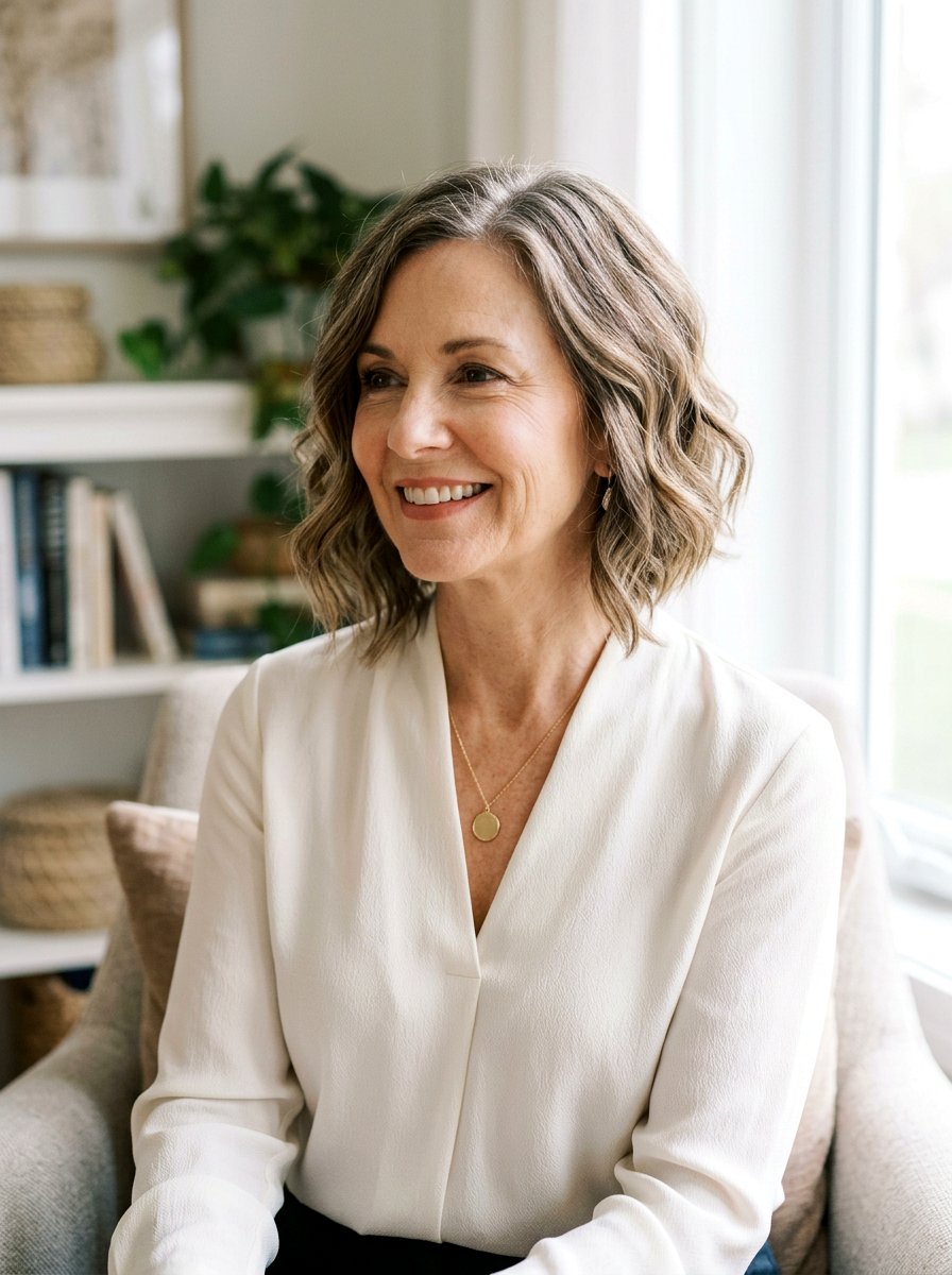 Angled Wavy Bob For Women Over 50 - 20 wavy bob for women over 50 - 20 wavy bob for women over 50