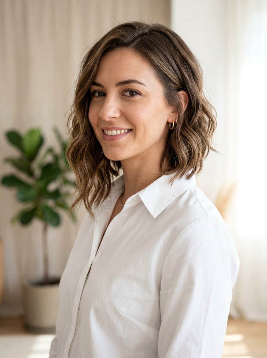Angled Wavy Lob Haircut - 20 wavy lob haircut for older women - 20 wavy lob haircut for older women
