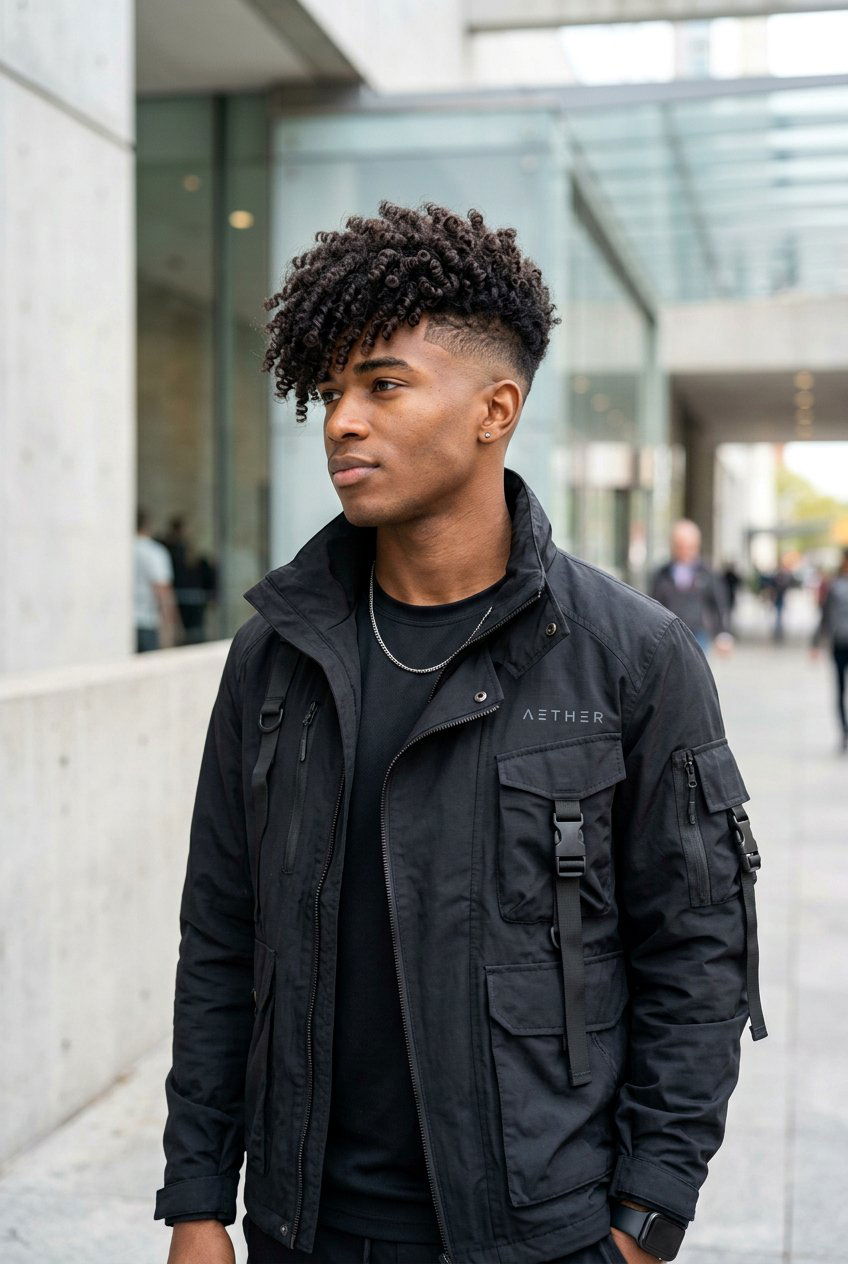 Angular Fringe Curly Hair - 20 mens haircut for curly thick hair - 20 men’s haircut for curly thick hair