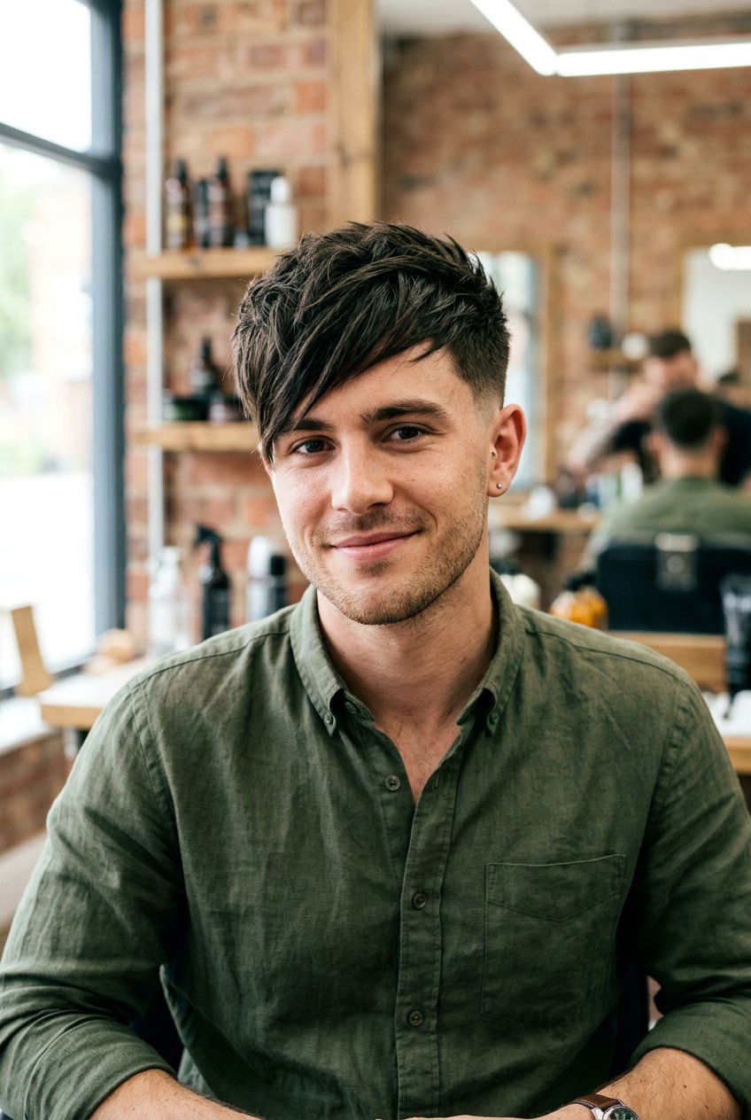 Angular Fringe Cut - 20 haircuts for cowlick in front - 20 haircuts for cowlick in front