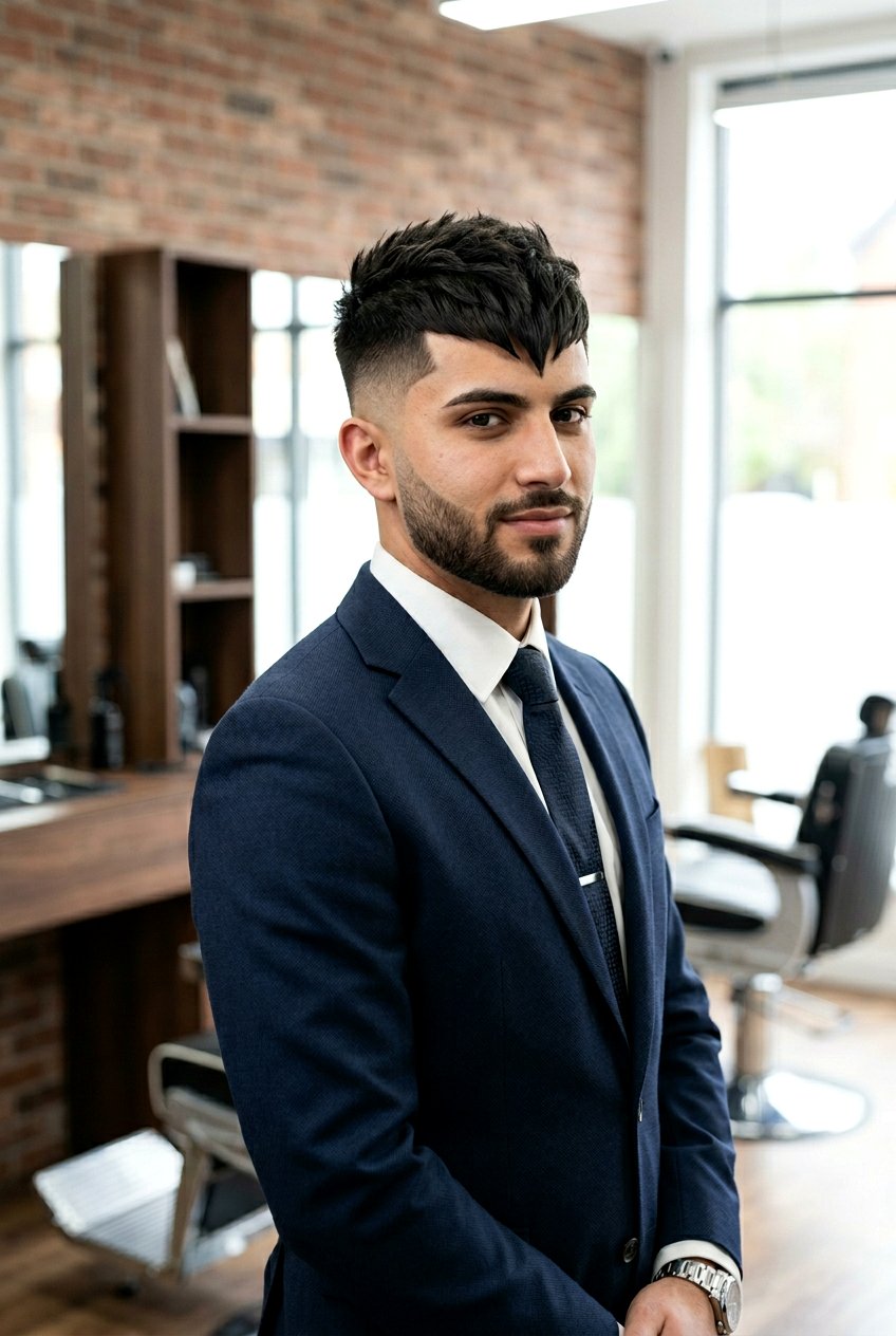 20 Trendy Low Fade with Textured Fringe Haircuts for Men