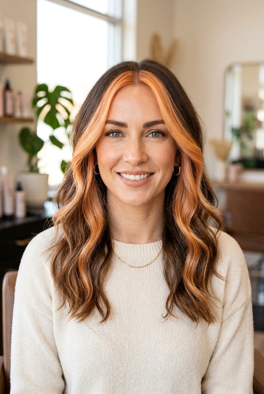 Apricot Blonde Money Piece Hair Color - 20 apricot blonde hair color - 20 apricot blonde hair color