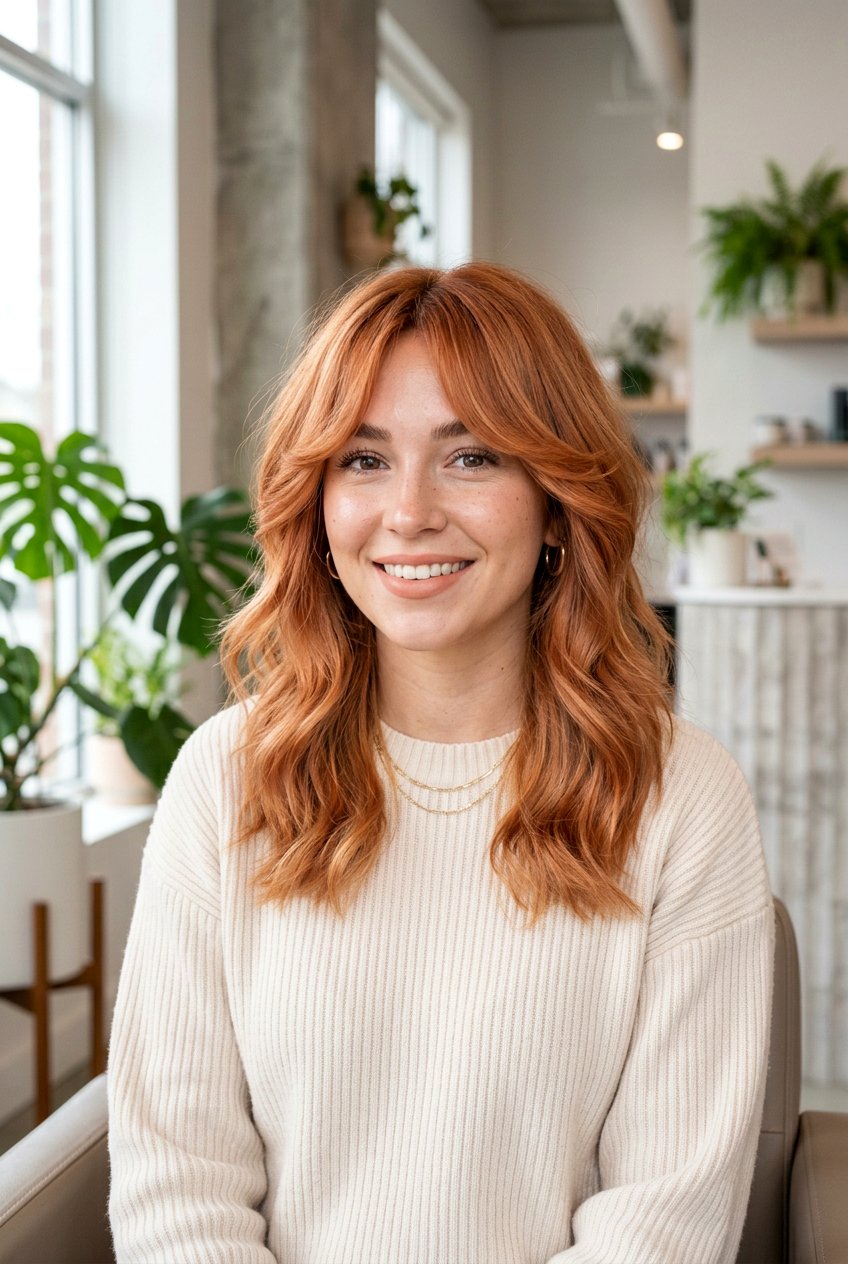 20 Vibrant Apricot Copper Hair Ideas for a Bold, Warm Look