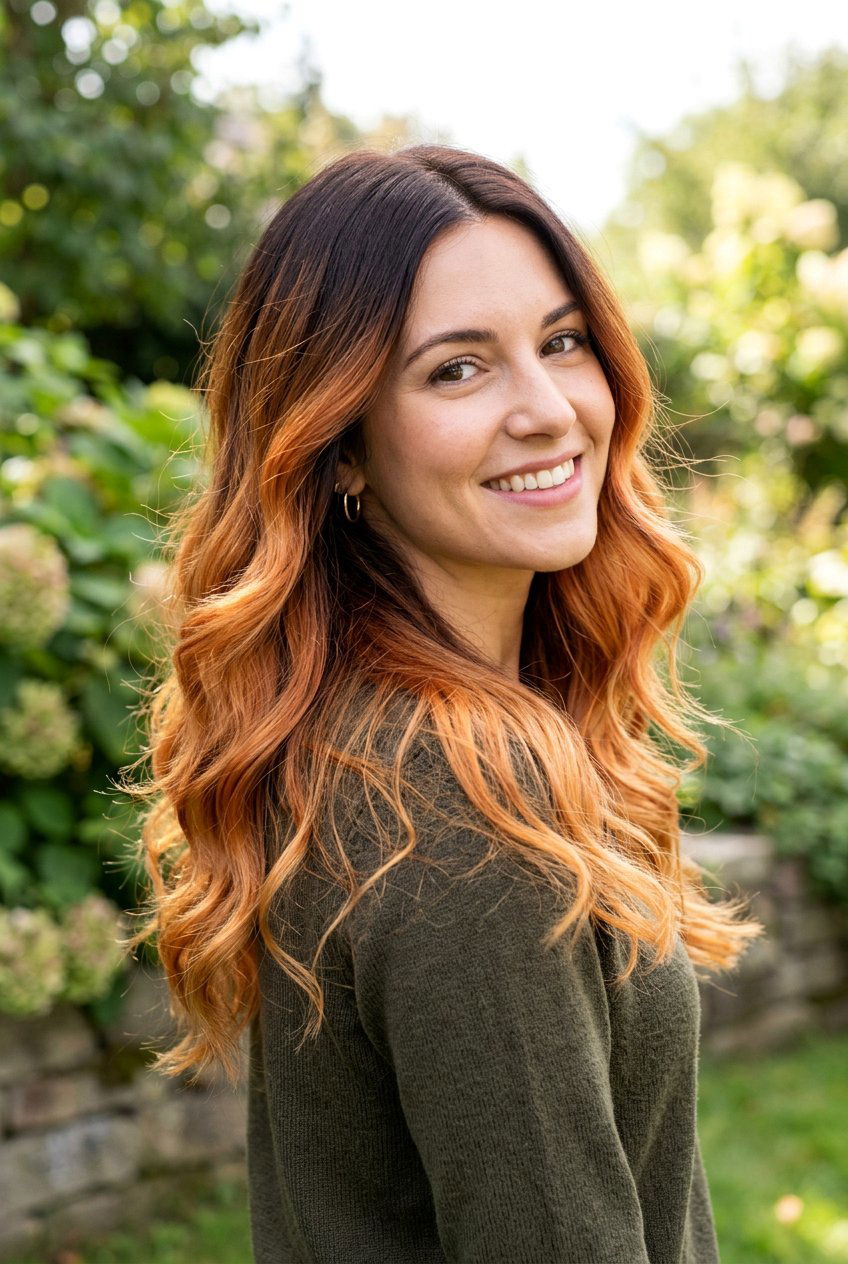 Apricot Copper Ombre - 20 apricot copper hair - 20 apricot copper hair