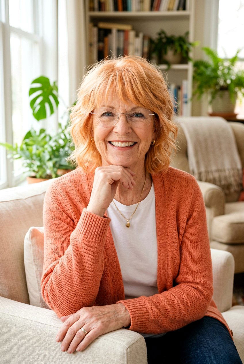 Apricot Gold - 20 hair color for women over 70 with warm skin tone - 20 hair color for women over 70 with warm skin tone