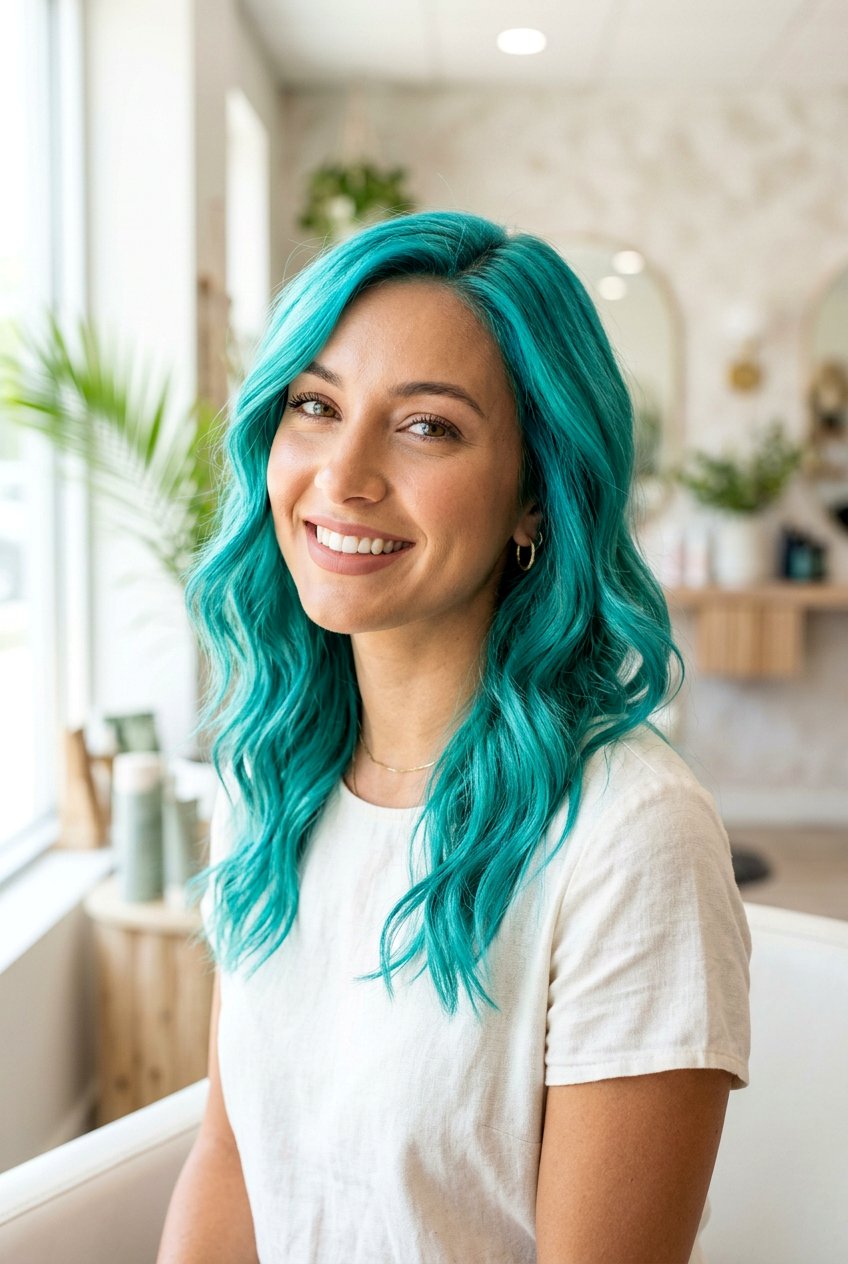 Aqua Teal Hair - 20 teal hair color ideas - 20 teal hair color ideas