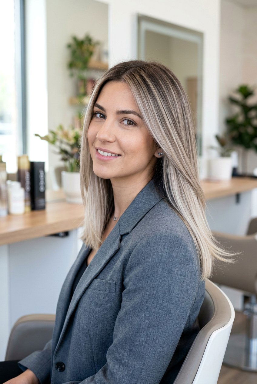 Ash Beige Blonde Balayage - 20 beige gray blonde hair color - 20 beige gray blonde hair color