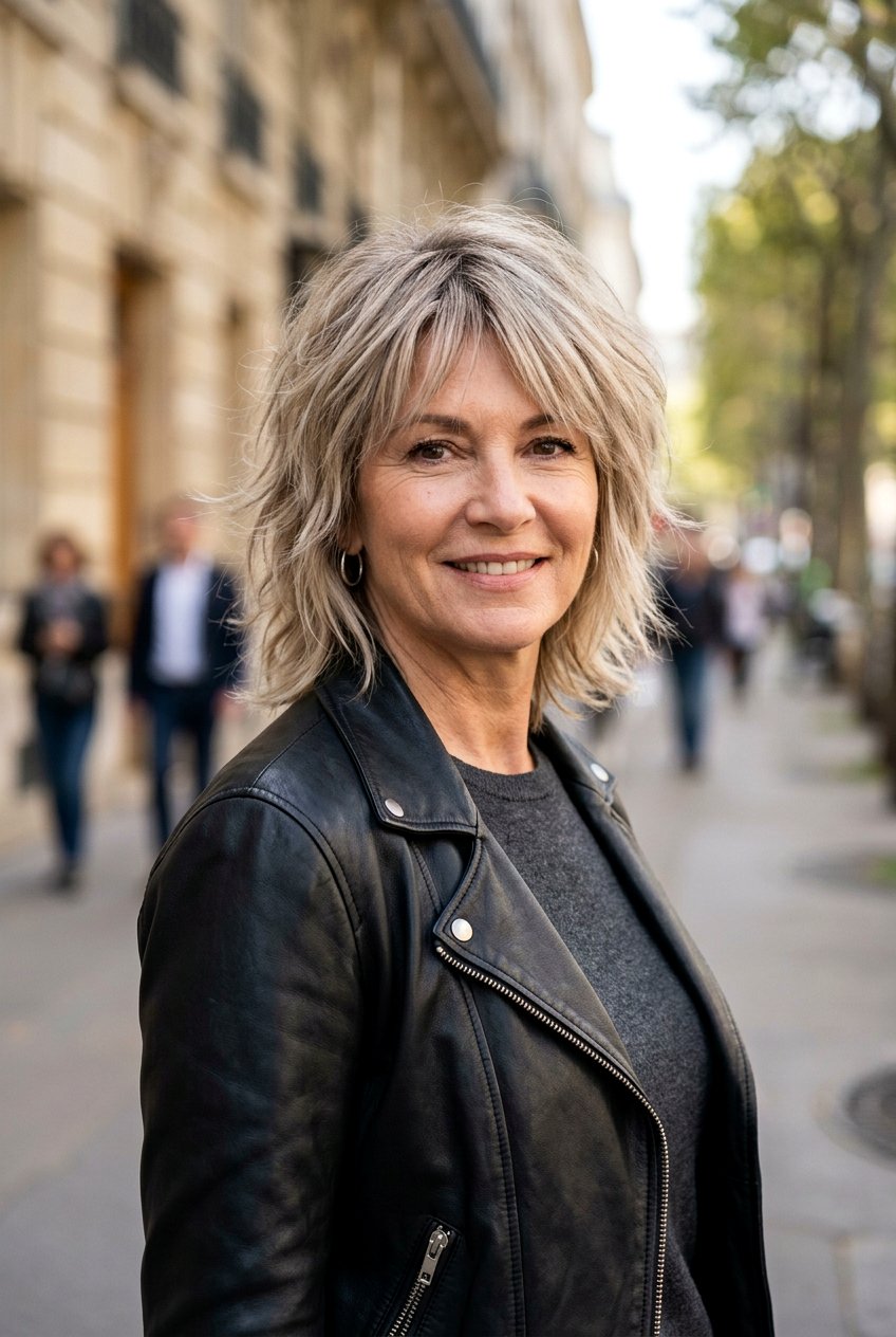 Ash Beige Blonde Shag - 20 rooted beige blonde for women over 50 - 20 rooted beige blonde for women over 50