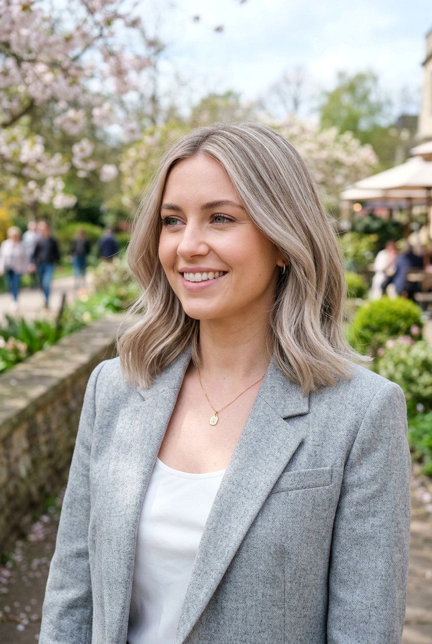 Ash Blonde Babylights On Shoulder Length Hair - 20 blonde babylights for fine hair women - 20 blonde babylights for fine hair women