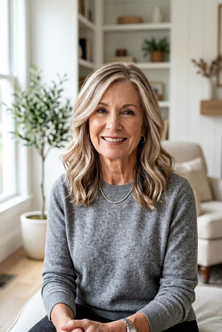 Ash Blonde Balayage - 20 hair color ideas for women over 70 - 20 hair color ideas for women over 70