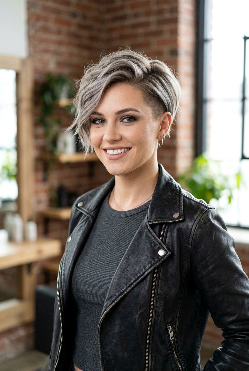 Ash Blonde Balayage Undercut Pixie - 20 blonde balayage for pixie haircut - 20 blonde balayage for pixie haircut