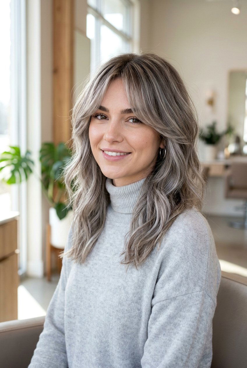 Ash Blonde Balayage With Curtain Bangs - 20 blonde balayage with curtain bangs - 20 blonde balayage with curtain bangs