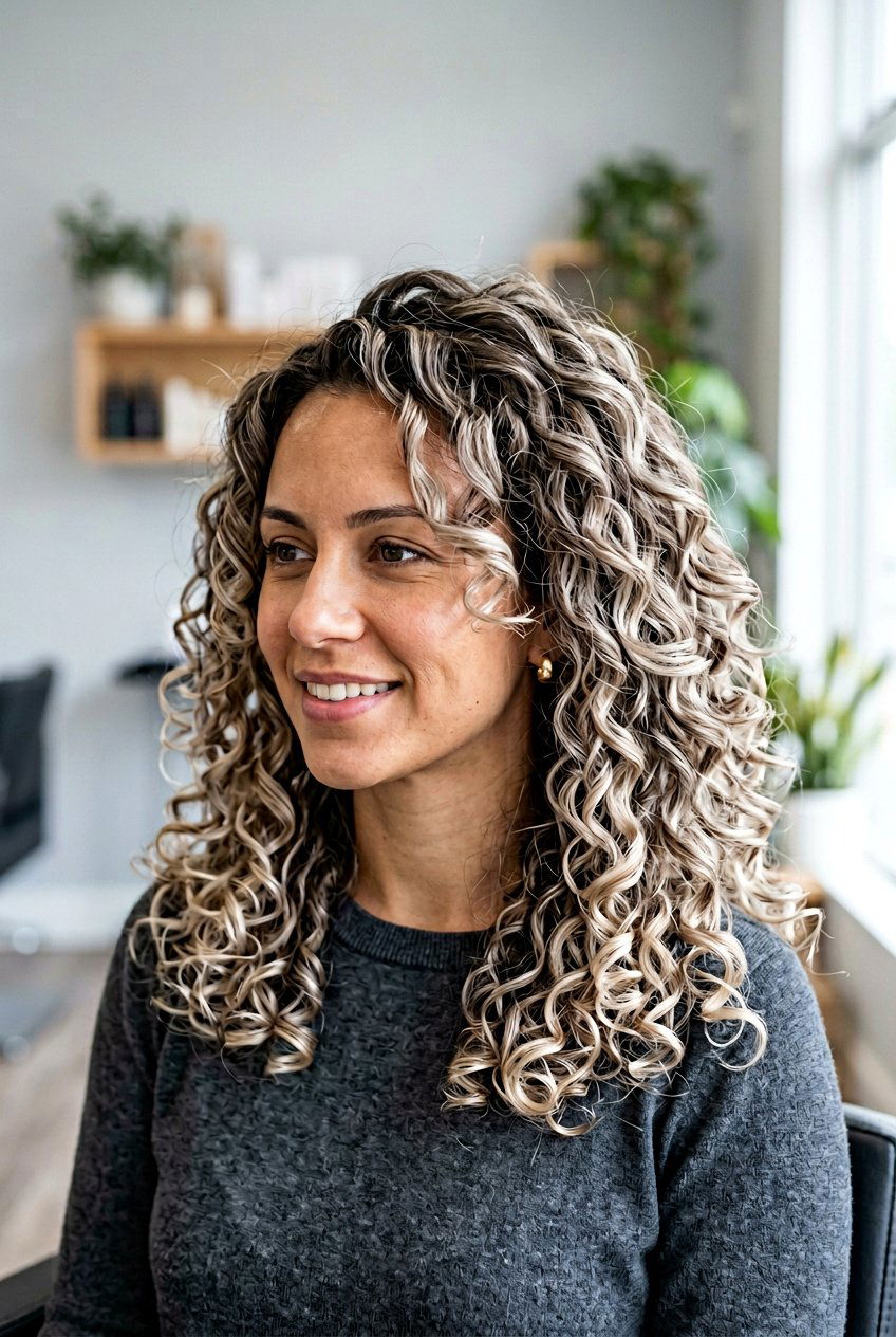 Ash Blonde Balayage for Curly Hair - 20 ash blonde balayage - 20 ash blonde balayage