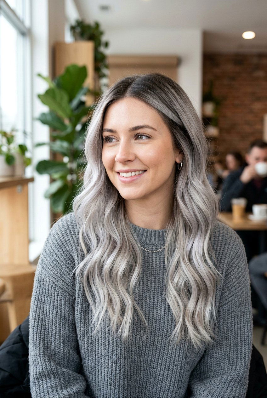 Ash Blonde Balayage with Dark Roots - 20 blonde hair with shadow root balayage - 20 blonde hair with shadow root balayage