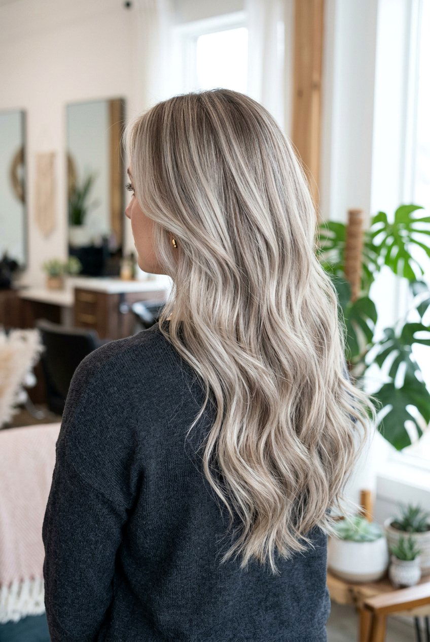 Ash Blonde Balayage with Lowlights - 20 ash blonde balayage - 20 ash blonde balayage