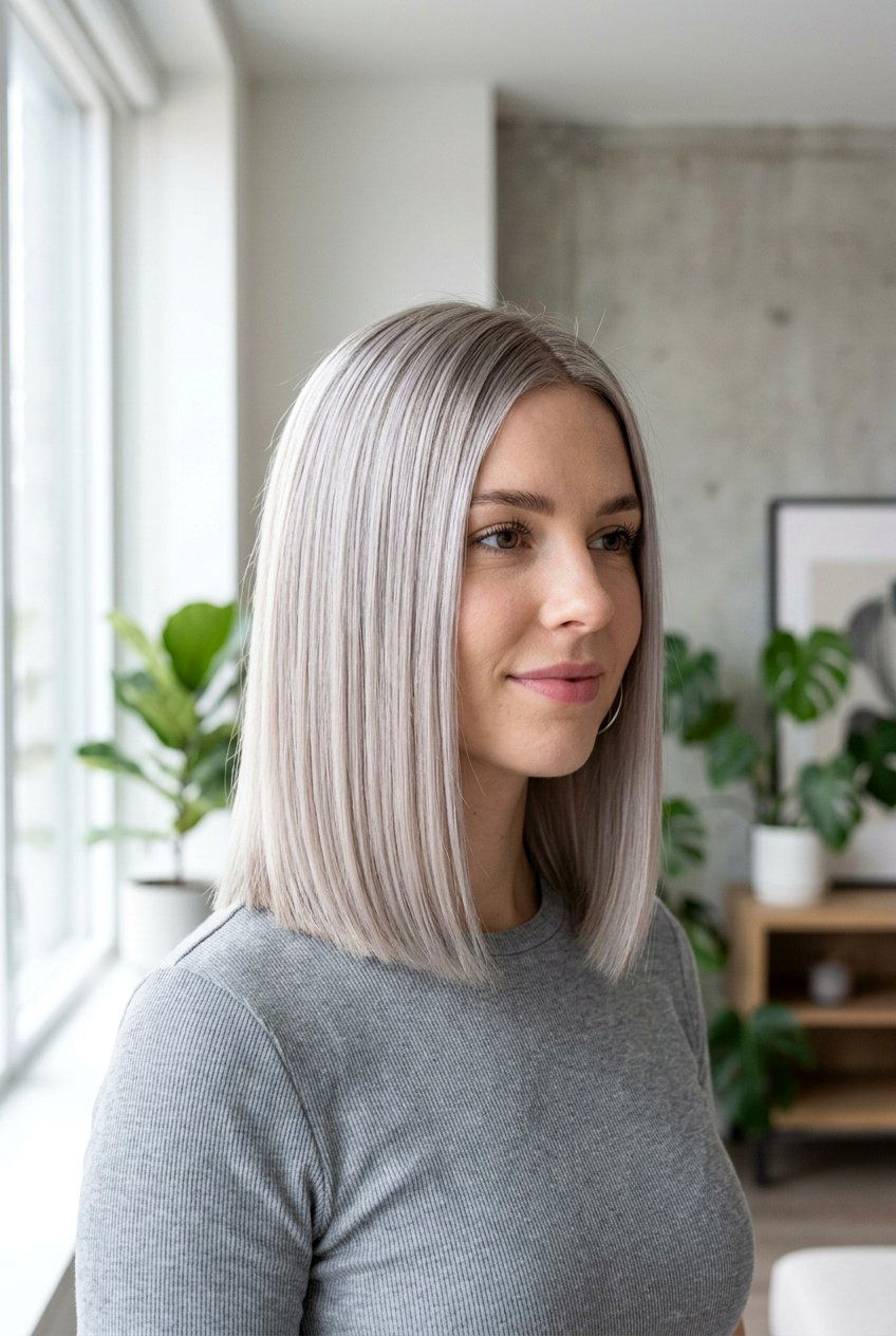 Ash Blonde Blunt Shoulder Length Haircut - 20 blunt shoulder length haircut - 20 blunt shoulder length haircut