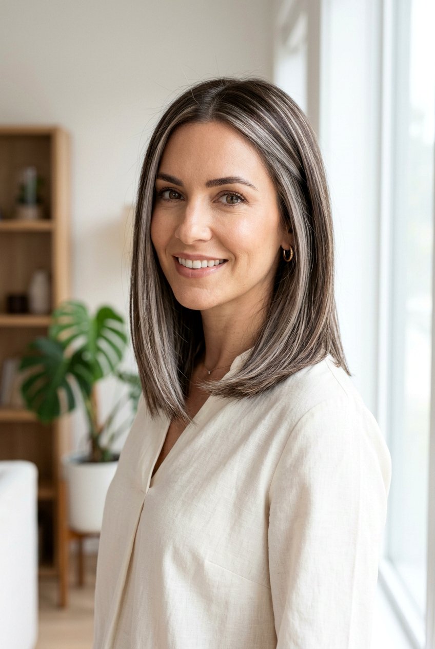 Ash Blonde High Contrast Highlights On Brown Hair - 20 high contrast blonde highlights - 20 high contrast blonde highlights