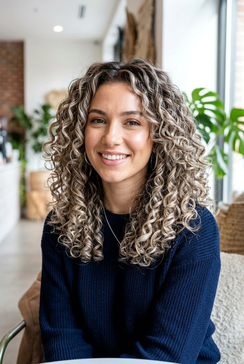 Ash Blonde Highlights On Curly Hair - 20 highlights for curly hair women - 20 highlights for curly hair women