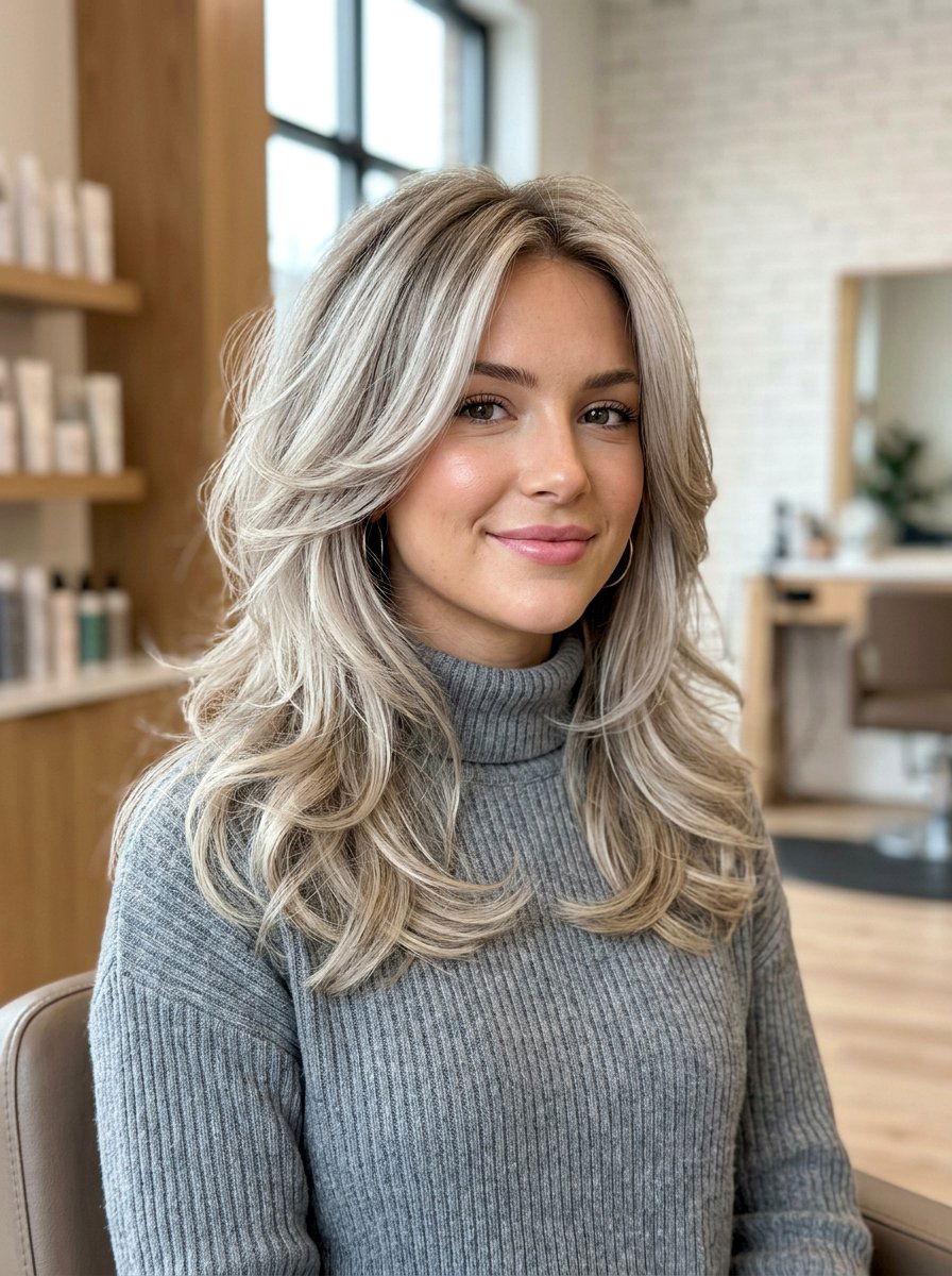 Ash Blonde Layered Haircut - 20 older women classy hair color ideas - 20 older women classy hair color ideas