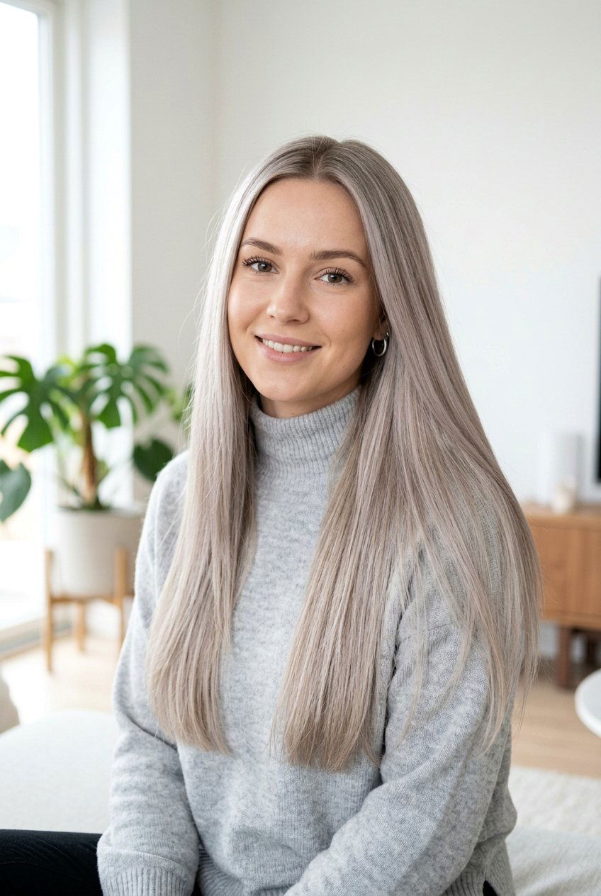 Ash Blonde Long Straight Hair Color - 20 hair color ideas for long straight hair - 20 hair color ideas for long straight hair