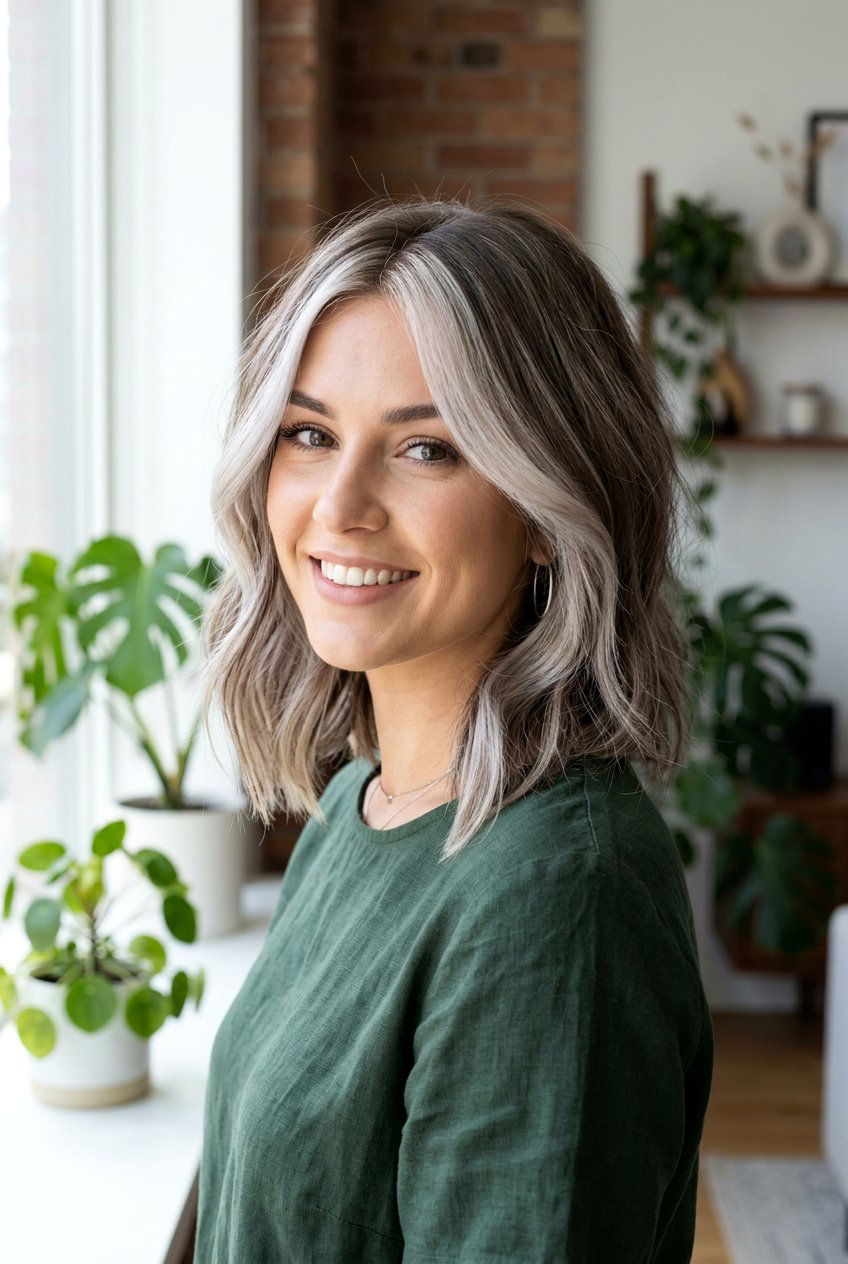 Ash Blonde Money Piece - 20 money piece hair color - 20 money piece hair color