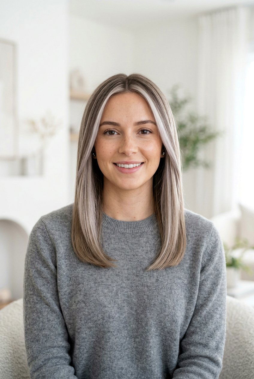 Ash Blonde Money Piece - 20 creamy blonde with face framing highlights - 20 creamy blonde with face framing highlights