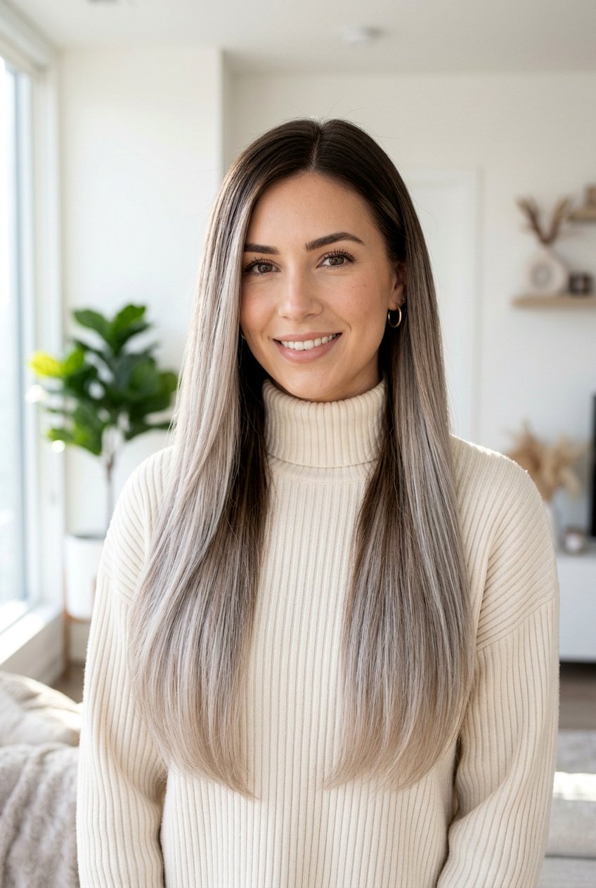 Ash Blonde Ombre on Brown Hair - 20 cool blonde highlights on brown hair - 20 cool blonde highlights on brown hair