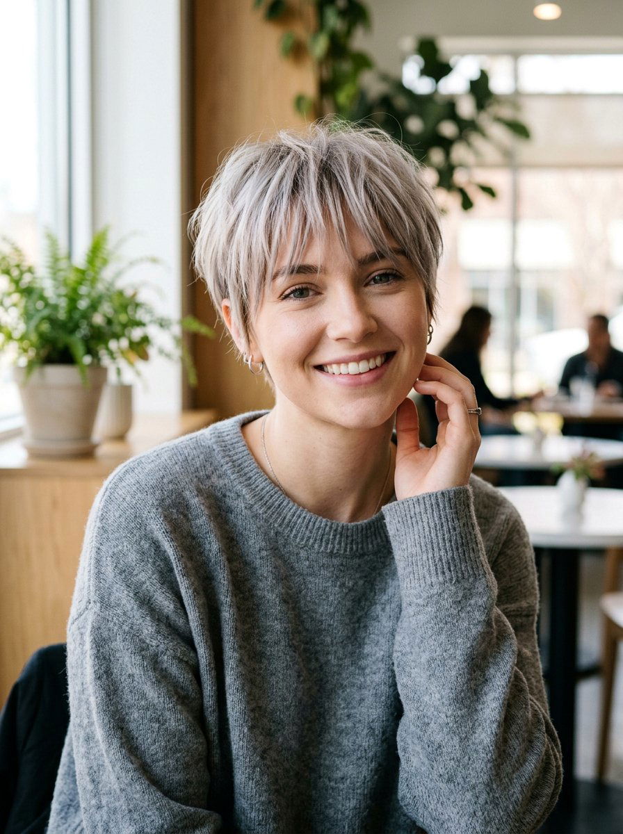 Ash Blonde Pixie Cut - 20 pixie hair color ideas for mature women - 20 pixie hair color ideas for mature women