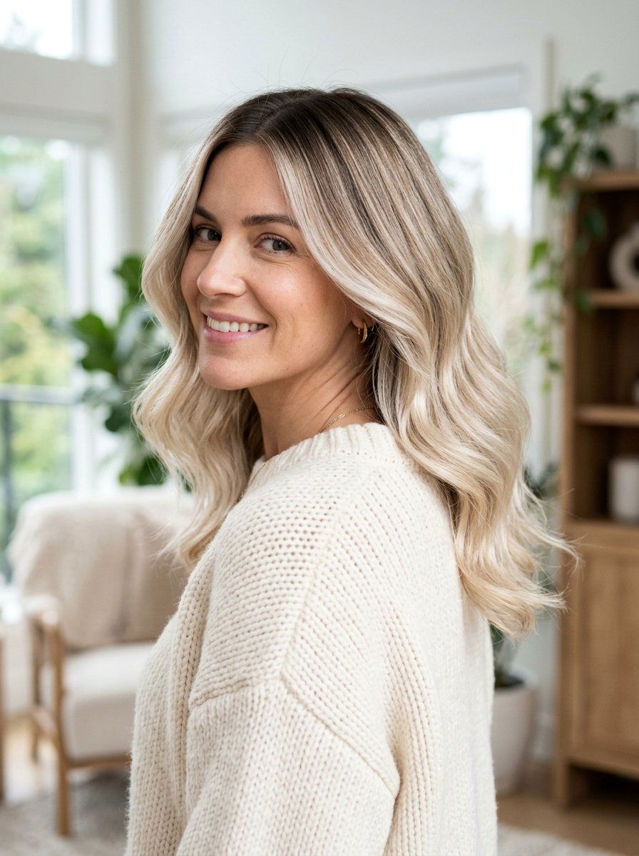 Ash Blonde Root Melt Balayage - 20 easy maintenance balayage for busy women - 20 easy maintenance balayage for busy women