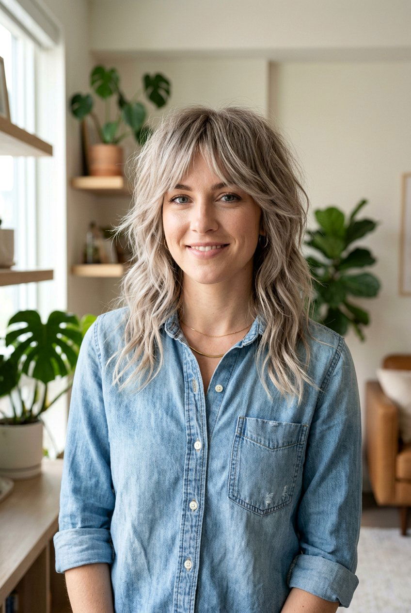 Ash Blonde Shag Haircut - 20 hair color ideas for shag haircuts - 20 hair color ideas for shag haircuts