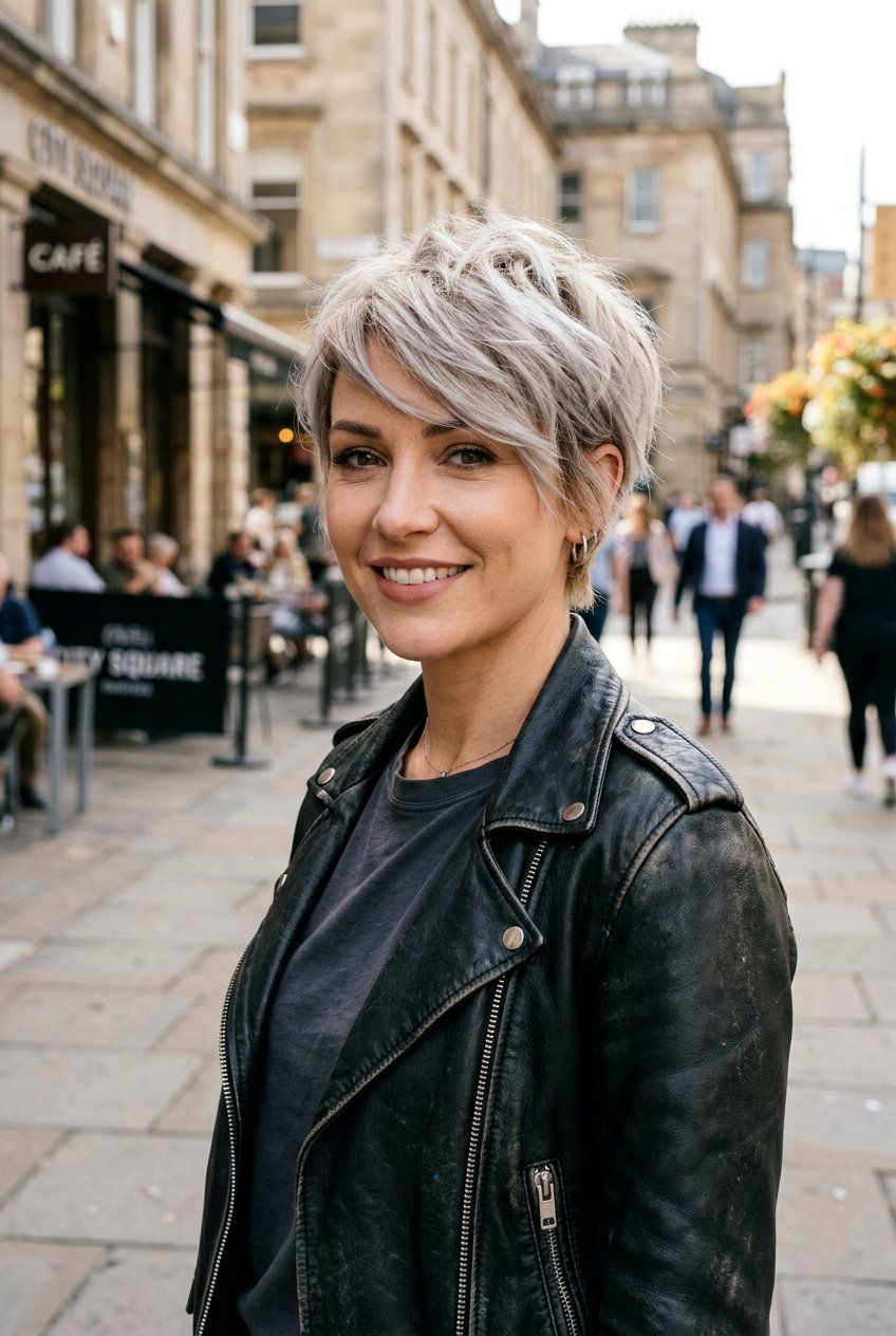 Ash Blonde Textured Pixie Cut - 20 best hair color ideas for roundup posts - 20 best hair color ideas for roundup posts