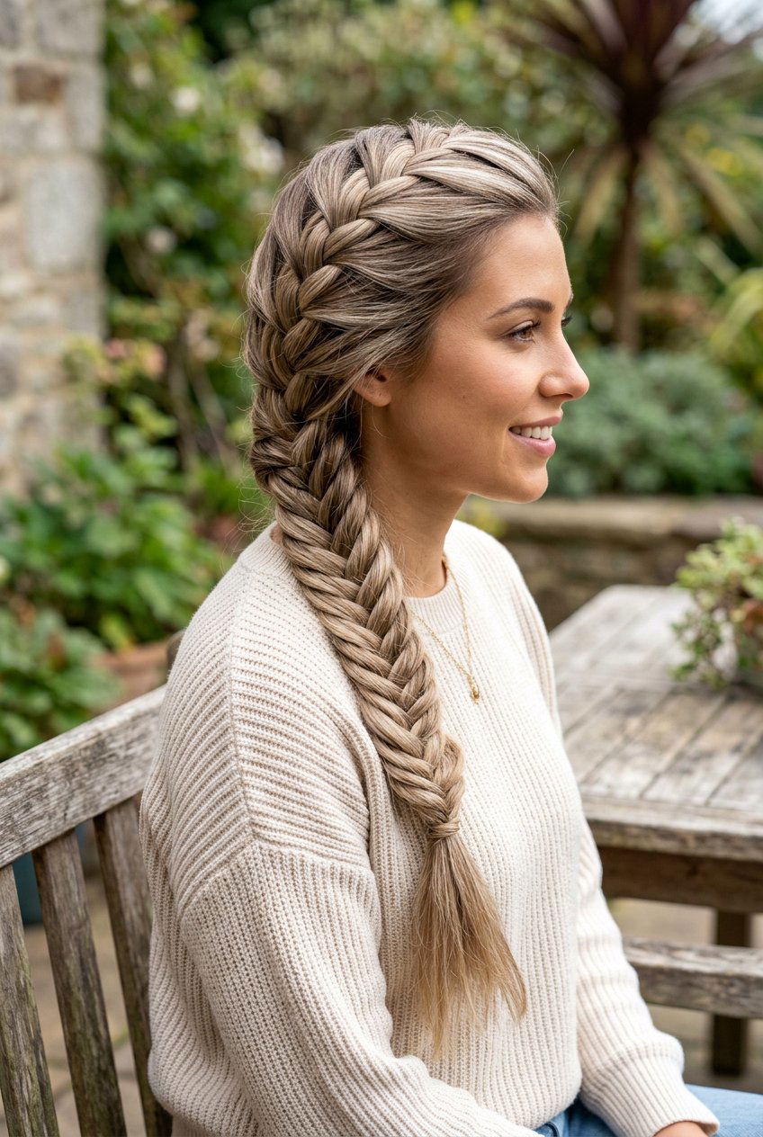 Ash Bronde Braided Hairstyle On Long Hair - 20 cool ash bronde - 20 cool ash bronde