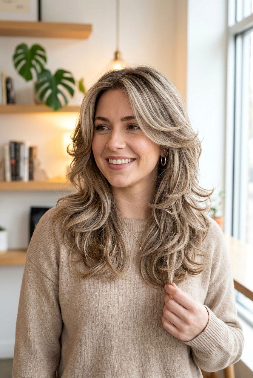 Ash Bronde Layered Hair With Volume - 20 cool ash bronde - 20 cool ash bronde