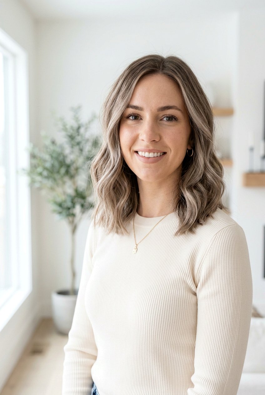 Ash Bronde Lob With Soft Waves - 20 cool ash bronde - 20 cool ash bronde