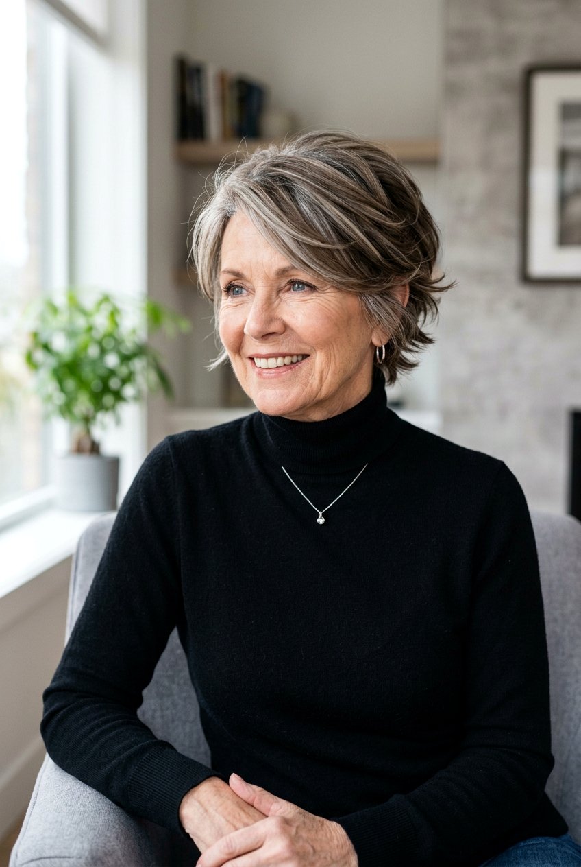 Ash Brown Balayage - 20 soft brunette balayage for older women - 20 soft brunette balayage for older women