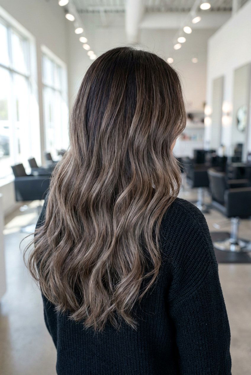 Ash Brown Balayage - 20 ash brown hair color - 20 ash brown hair color