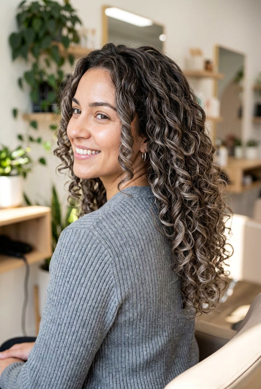 Ash Brown Balayage Curly Hair - 20 balayage for curly hair - 20 balayage for curly hair