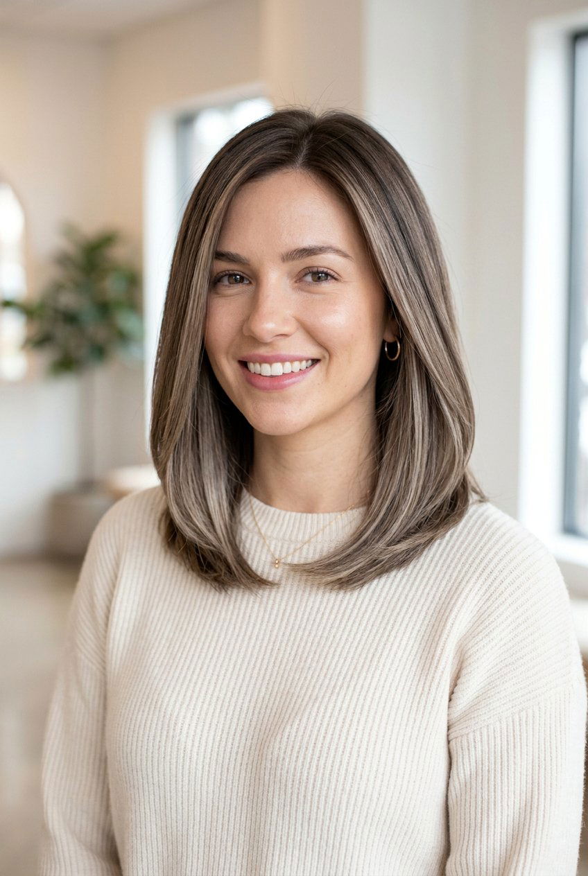 Ash Brown Balayage Lob Haircut - 20 ash brown balayage for shoulder length hair - 20 ash brown balayage for shoulder length hair