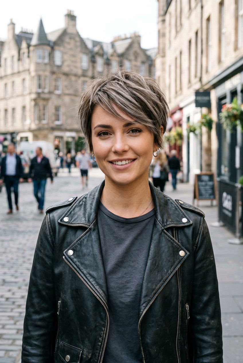Ash Brown Balayage Short Pixie Bob - 20 brunette balayage for pixie bob - 20 brunette balayage for pixie bob