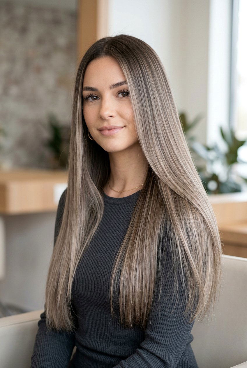 Ash Brown Balayage Straight Hair - 20 ash brown balayage hair - 20 ash brown balayage hair