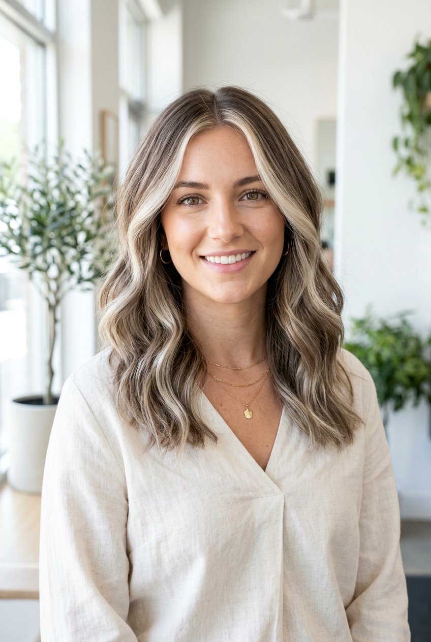Ash Brown Balayage With Face Framing Pieces - 20 ash brown balayage for shoulder length hair - 20 ash brown balayage for shoulder length hair