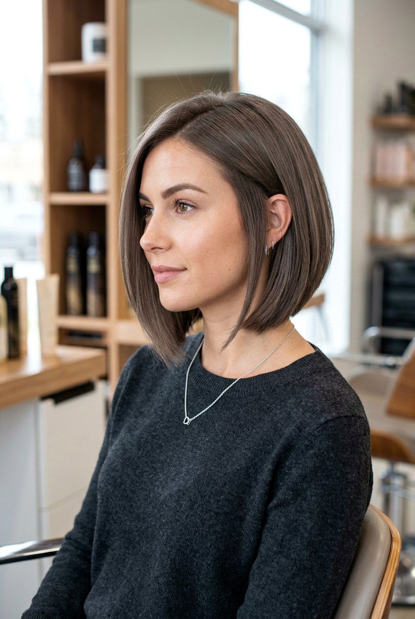 Ash Brown Bob - 20 bob hair color ideas for brunettes - 20 bob hair color ideas for brunettes