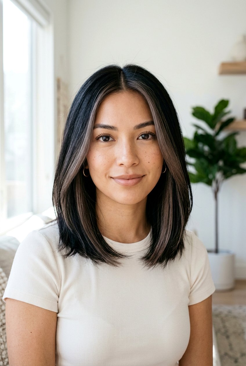 Ash Brown Face Framing Highlights On Black Hair - 20 face framing highlights for black hair - 20 face framing highlights for black hair