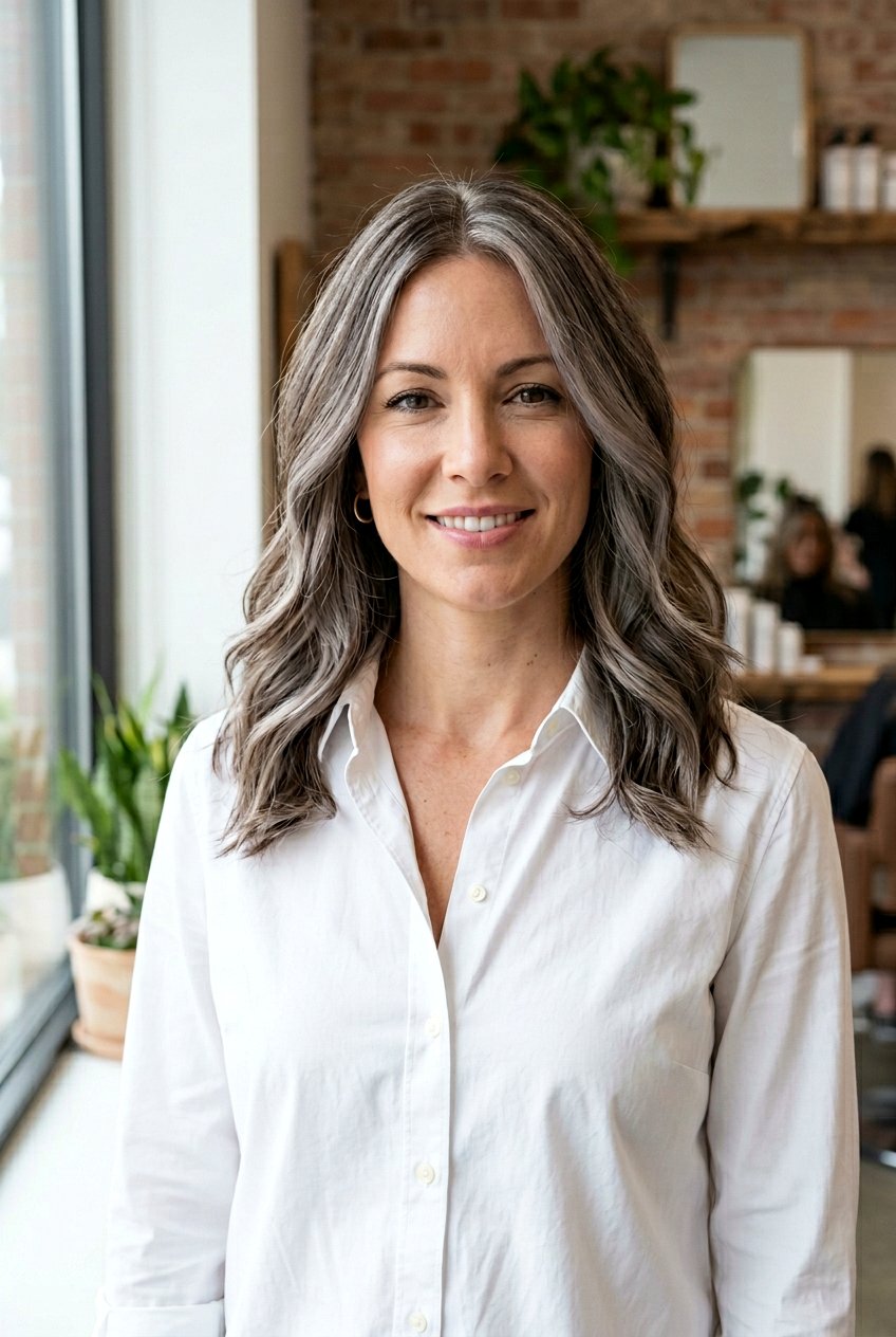 Ash Brown Gray Blending - 20 elegant gray blend hair color - 20 elegant gray blend hair color