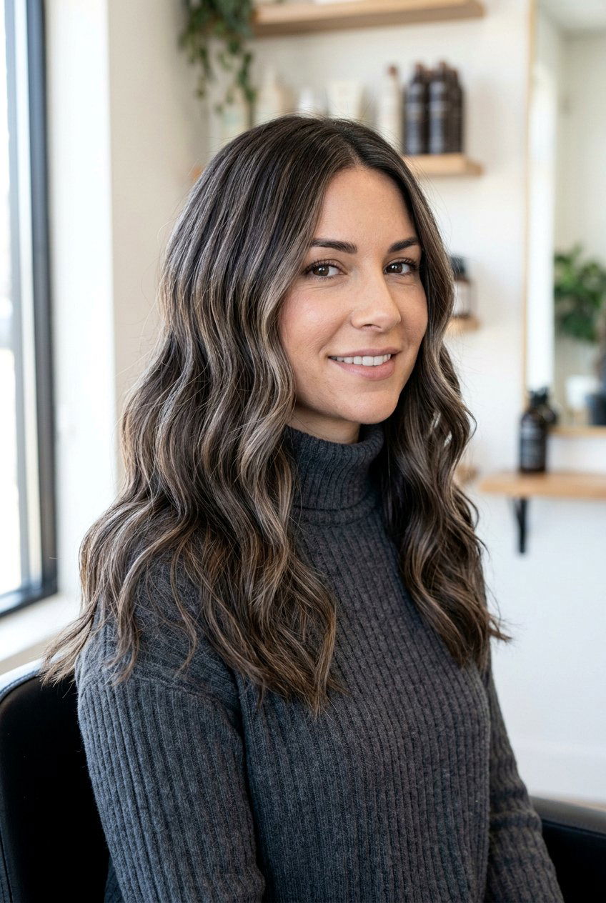 Ash Brown Highlights With Lowlights - 20 gray blending highlights for brunettes - 20 gray blending highlights for brunettes