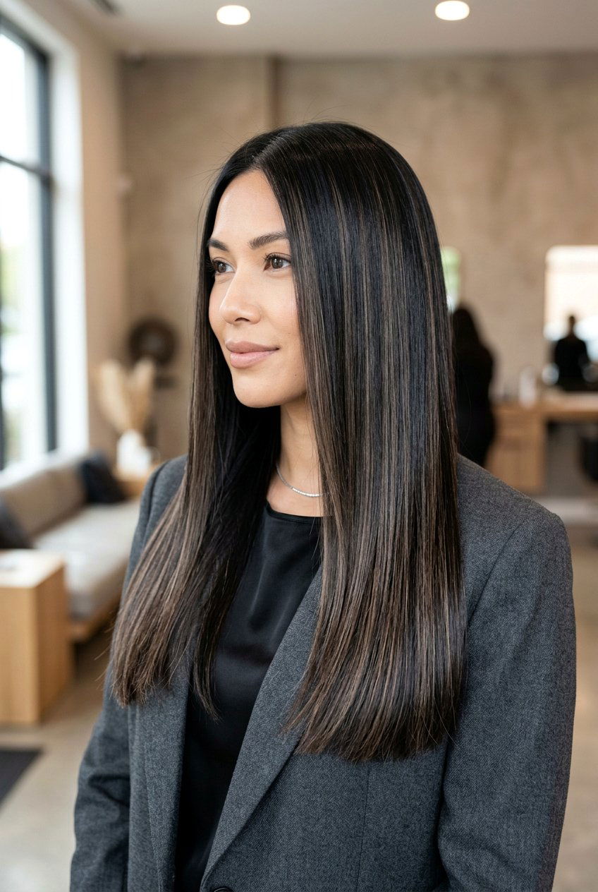 Ash Brown Highlights on Black Straight Hair - 20 ash brown highlights on black hair - 20 ash brown highlights on black hair