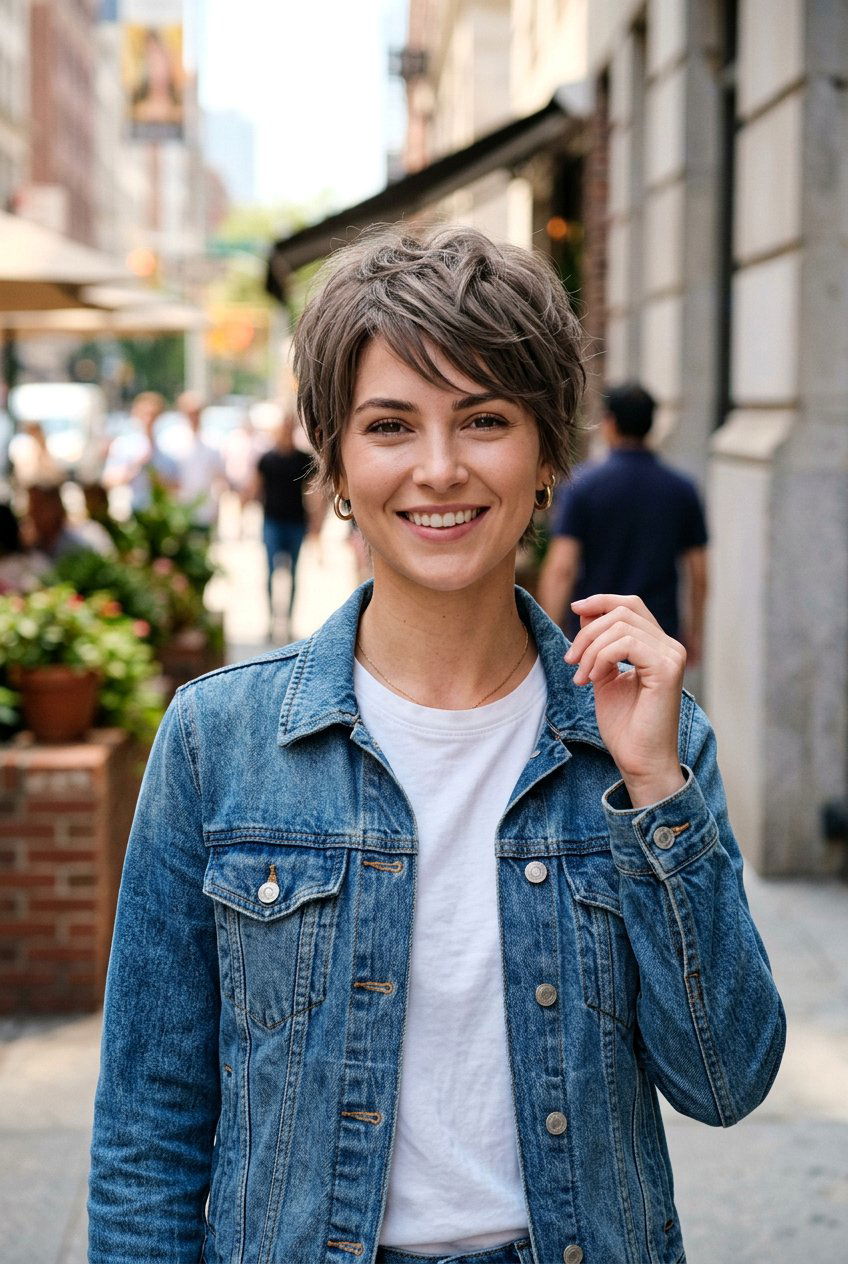 Ash Brown Pixie Cut - 20 brunette pixie hair color ideas - 20 brunette pixie hair color ideas