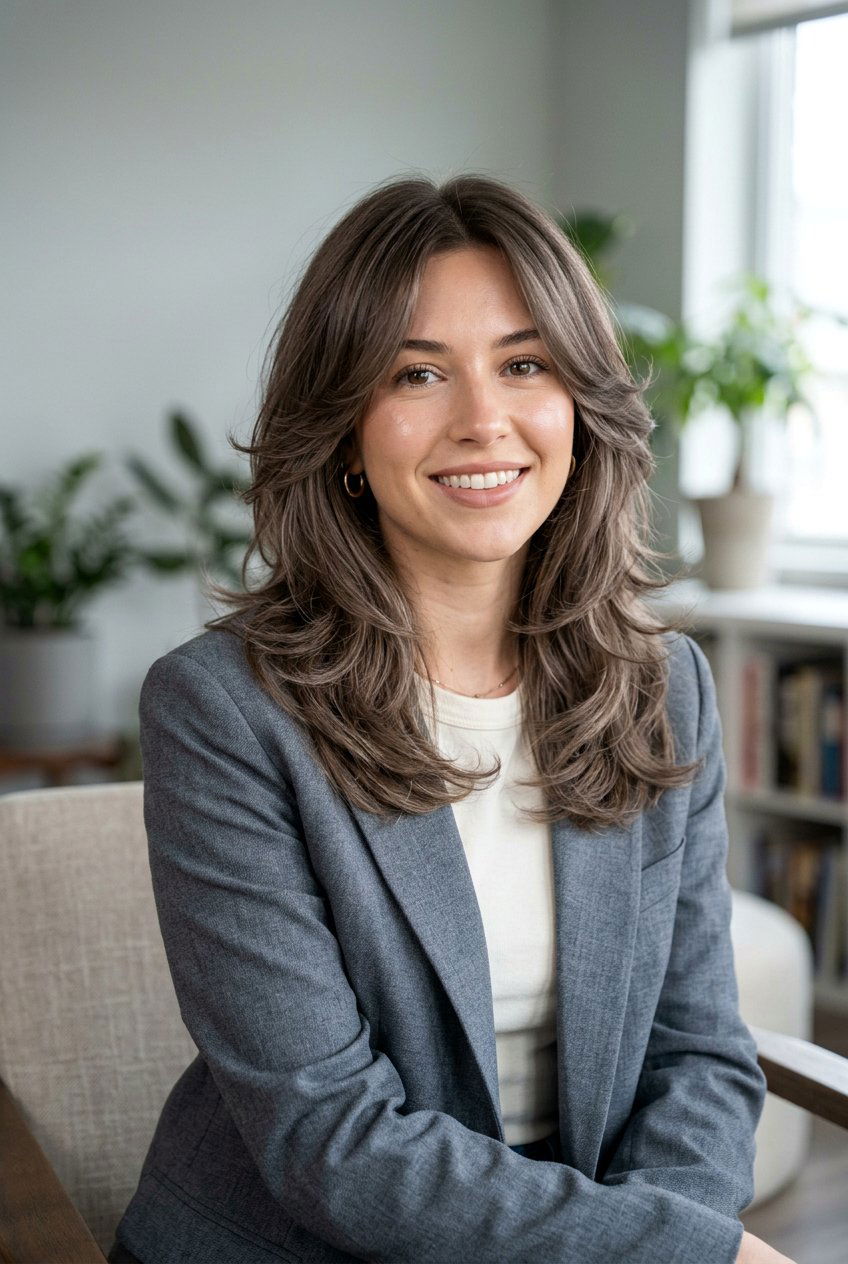 Ash Brunette Butterfly Haircut - 20 hair color ideas for butterfly haircut - 20 hair color ideas for butterfly haircut